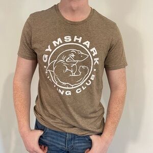 Gymshark Men's Tan Short Sleeve Tee